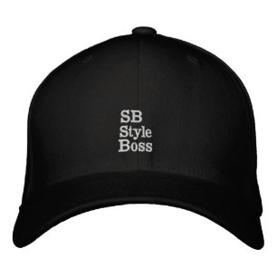 Broderad hatt keps