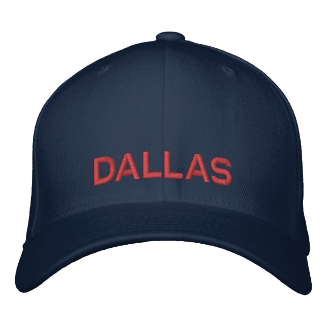 Broderad justerbar Texas basebollmössa Keps (Framsida)