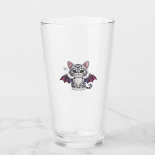 broderad katt fladdermus Classic T-Shirt Glaskopp