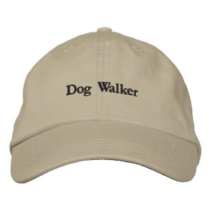 Broderad Khaki Hatt för Hundpromenadörer Keps