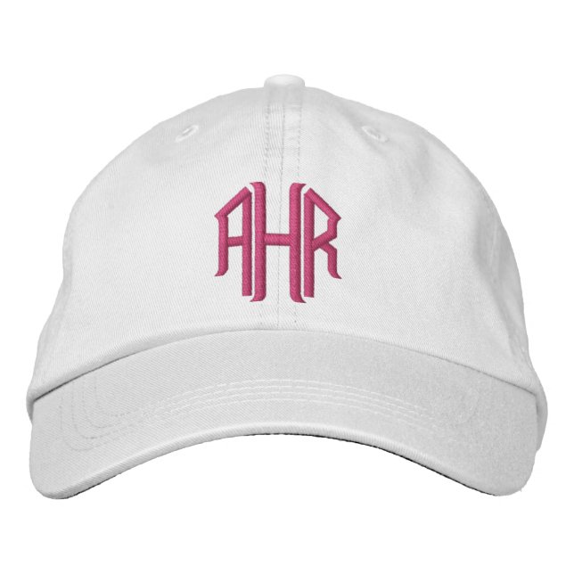 Broderad mössa med monogram keps (Framsida)