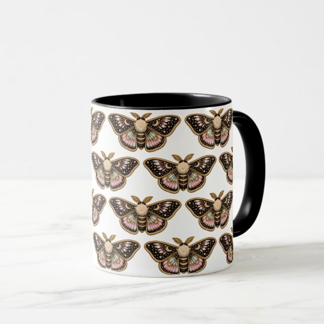 Broderad Moth Mugg (Framsida höger)