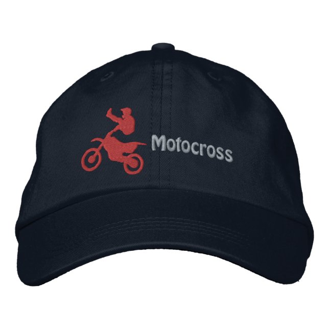Broderad motocrosskeps keps (Framsida)