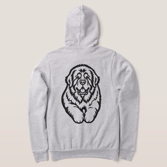 Broderad Newfoundland-symbol T Shirt (Laydown Baksida)