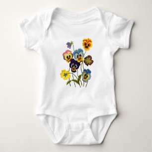 Broderad Parad i Pansies T Shirt