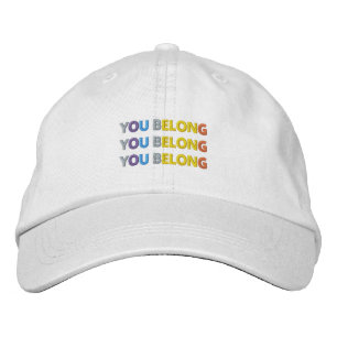 Broderad pridehatt keps