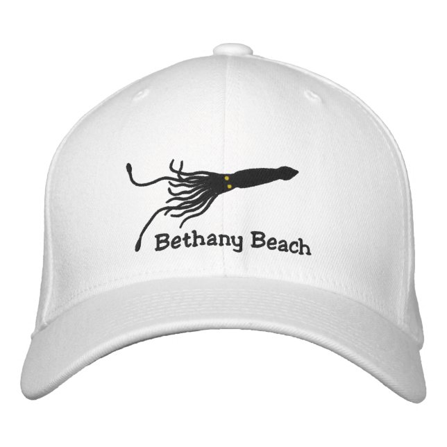 Broderad tioarmad bläckfiskhatt med beställnings- keps (Framsida)