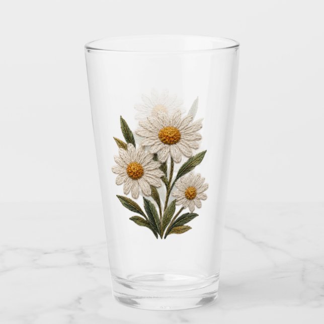 Broderad tusenskönsblomning glaskopp (Framsida)