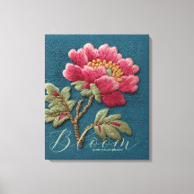 Broderad Utseende Blommig Blomning
