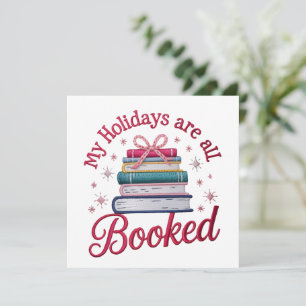 Broderade Mina Helgdagar Är Bokade Jul Böcker Julkort