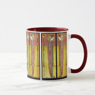 Broderade paneler av Margaret Macdonald Mugg