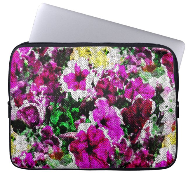 Broderade paneler... laptop fodral (Framsidan)