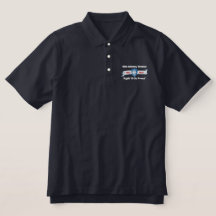 Broderade Polo Shirt for Navy & Black shirts