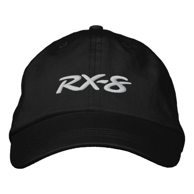 Broderade RX8 Baseball Cap Hat Broderad Keps (Framsida)
