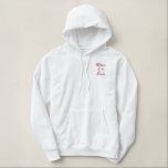 Broderat Budens mamma Bröllop Apparat Broderad Luvtröja<br><div class="desc">Budens mamma Bröllopsfest förbroderade Hoddie. Byt till Mor i Groom eller någon annan text som passar dina behov.</div>
