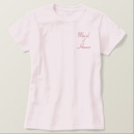 Broderat Maid of honor Bröllop Apparat Broderad Pikétröja<br><div class="desc"></div>