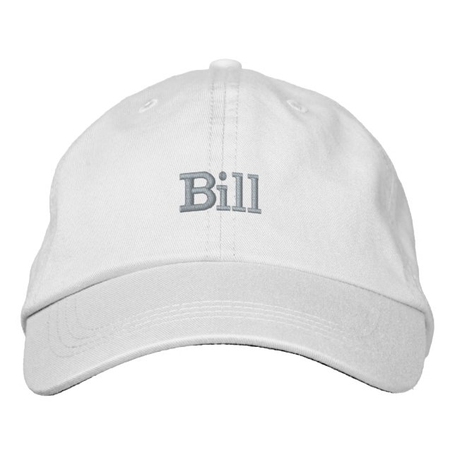 Broderat namn Bill Broderad Keps (Framsida)