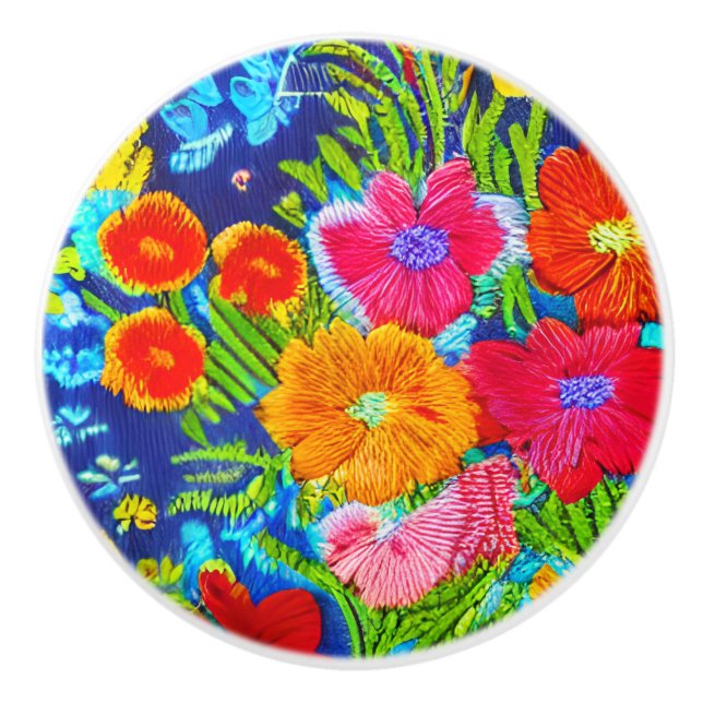 Broderat utseende knopp (Framsidan)