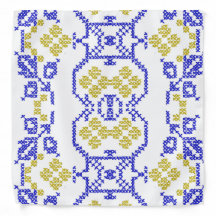 broderi folk kors i ukrainska färger