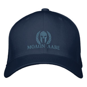 Broderi för Molon Labe spartansk hjälmlagrar Broderad Keps