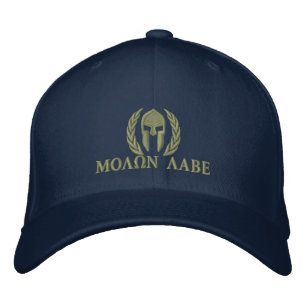 Broderi för Molon Labe spartansk hjälmlagrar Broderad Keps