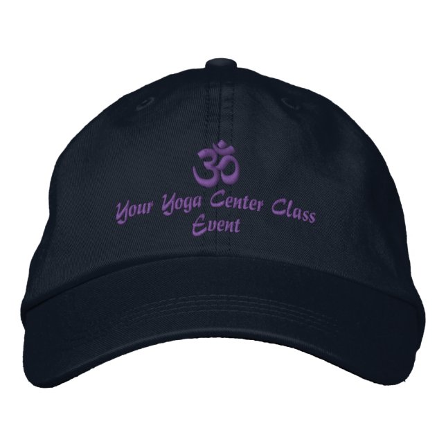 Broderi för Yoga för OM-symbolandlighet Broderad Keps (Framsida)