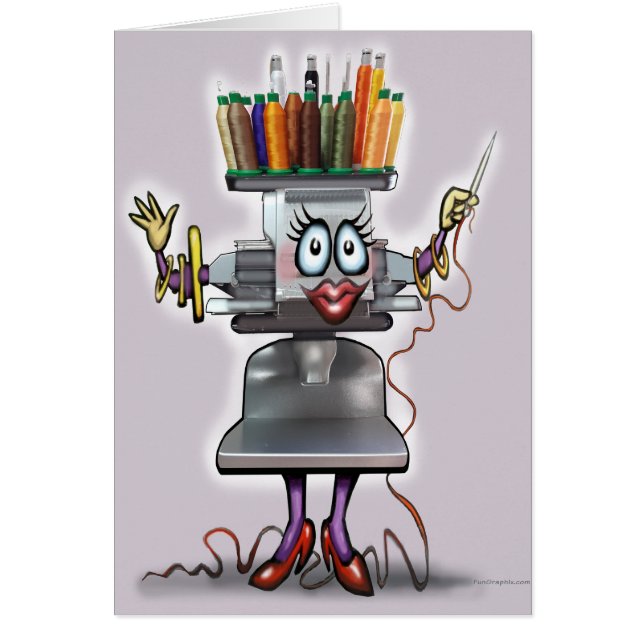 Broderi Hälsningskort (Framsidan)