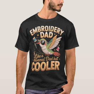 Broderi Pappa Som En Normal Pappa Men T Shirt