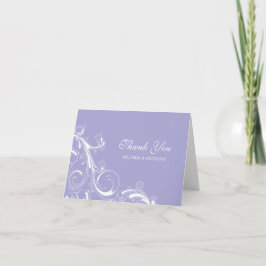 Broderi Virvel Lavendel Tack Kort