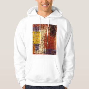 Broderideg, färgad linjer, Bhemian stil Hoodie