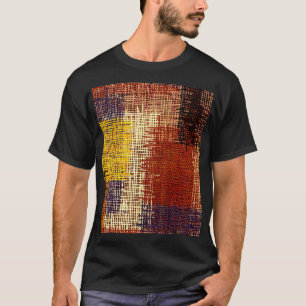 Broderideg, färgad linjer, Bhemian stil T Shirt