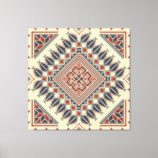 Broderie palestinienne traditionnelle canvastryck