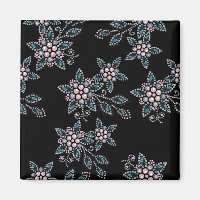 Broderier med pärlor och pärlor magnet (Framsidan)
