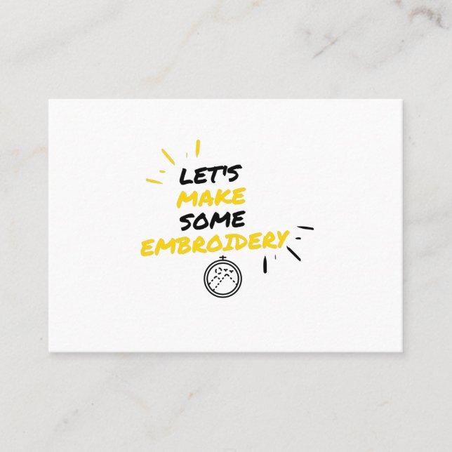 broderier skapar visitkort (Framsida)