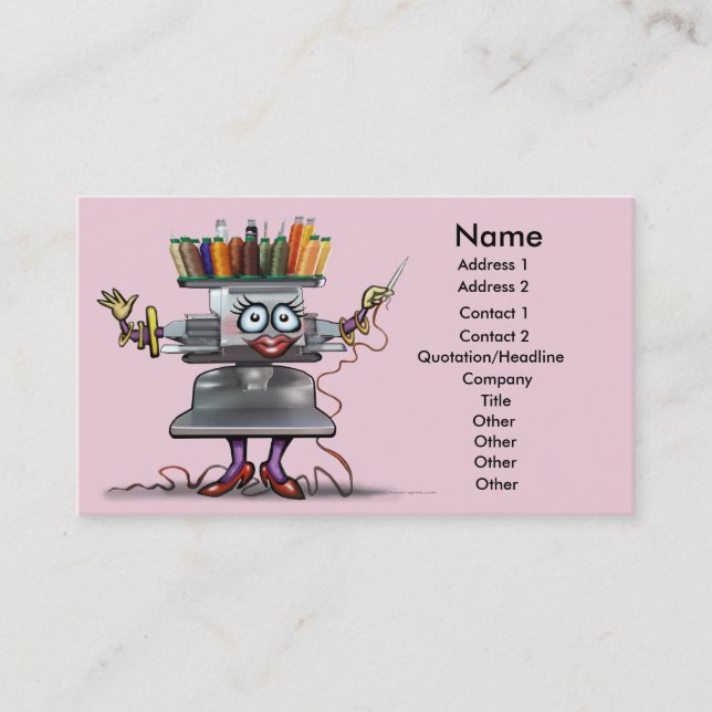 Broderikort Visitkort (Framsida)