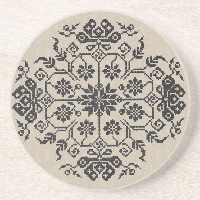 Broderikustfartyg Underlägg Sandsten (Framsidan)