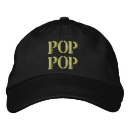 Broderiverad Grandpa Pop Pop Hat Gift Broderad Keps