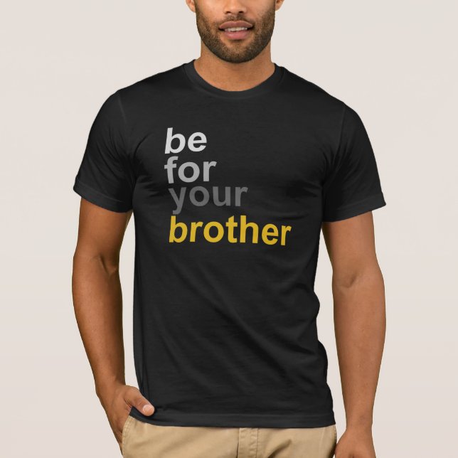 Broderlig kärlek och enighet t shirt (Framsida)