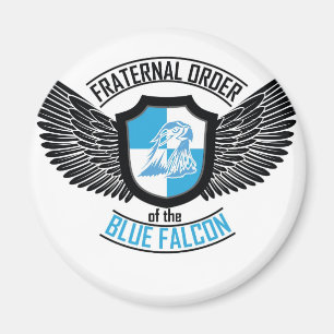 Broderligt beställa av blåttfalken, blåttfalk magnet