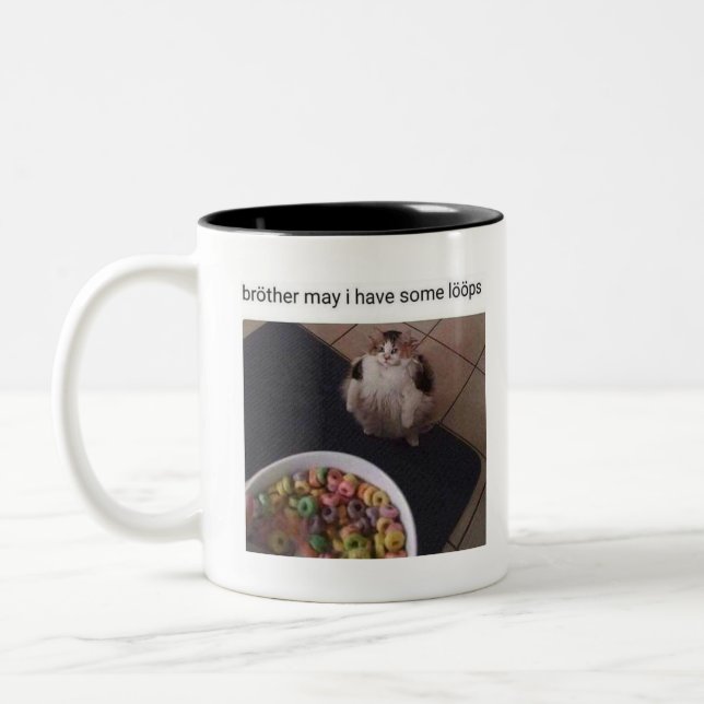Brodern kan mig ha något kretsar Två-Tonad mugg (Vänster)
