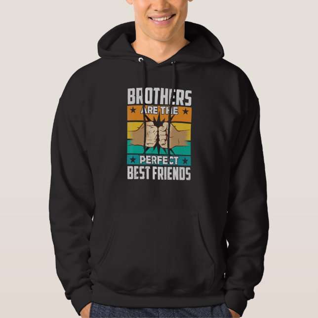 Bröderna är Perfektens bästa vänner bäst för Hoodie (Framsida)