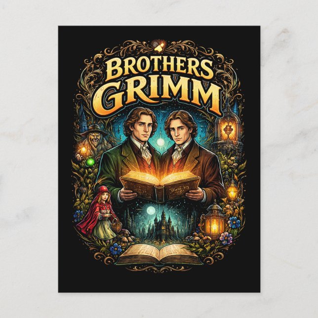 Bröderna Grimm Vykort (Framsida)