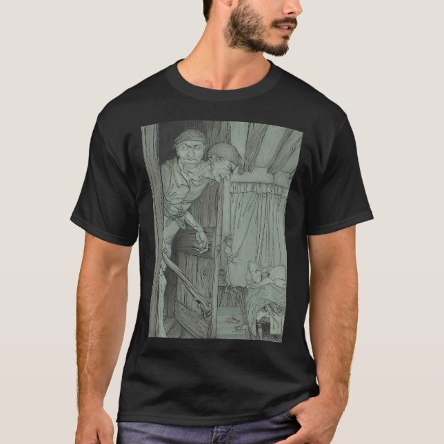 Bröderna Grimms sagor. Den unge greven och fisken T Shirt (Framsida)