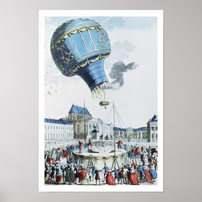 Bröderna Montgolfier hett-luft Poster (Framsidan)