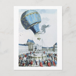 Bröderna Montgolfier hett-luft Vykort