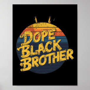 Brödernas dag Svarta män är drog afroamerikanska G Poster