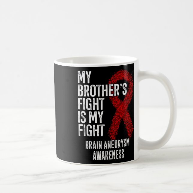 Broderns kamp är min kamp Brain Aneurysm Awarene Kaffemugg (Höger)