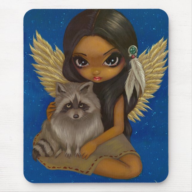 "BroderRaccoon" Mousepad Musmatta (Framsidan)