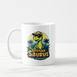Brödersaurus – Rollig Tecknad Dinosauriebror Kaffemugg