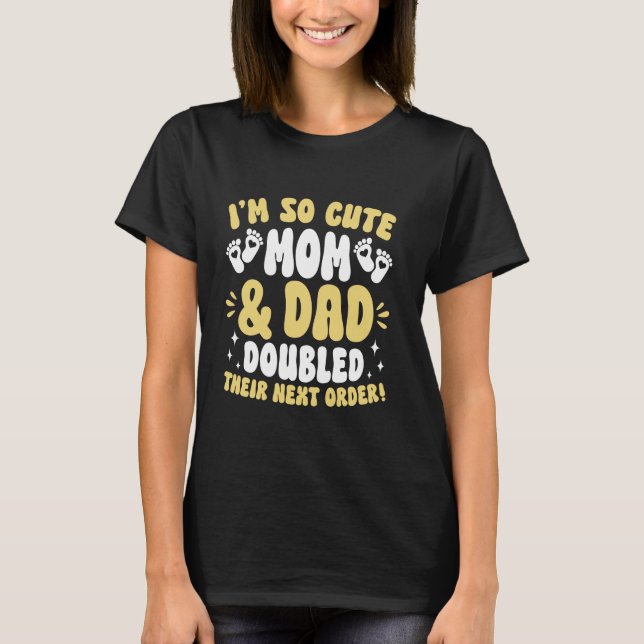 Brodersida på Twillingar T Shirt (Framsida)